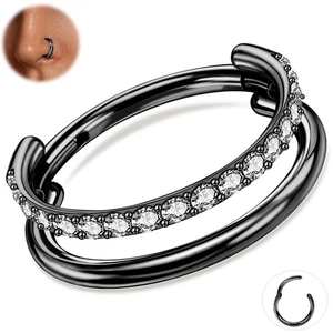 ONESING G23 Titan Knorpel Creolen 16G/18G Stacked Conch Creolen Septu... - Bild 1 von 7