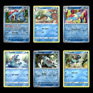 6x Feraligatr Croconaw Totodile Lot 41 Temporal Forces Pokemon Cards Set TCG - Picture 1 of 2