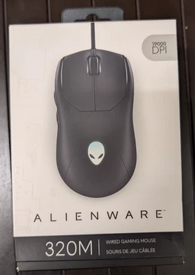 Alienware AW320M Wired USB Optical Gaming Mouse 19000DPI Black RGB - Image 1 of 3