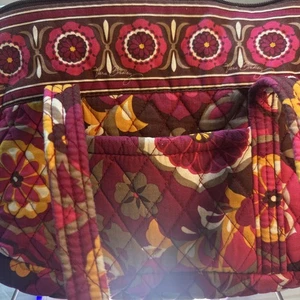 Vera Bradley Bolso de Mano Cartera Multicolor Floral Hobo Vintage Cremallera Estilo Bolsillos - Imagen 1 de 12