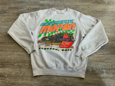Devin Moran Dirt Track Racing Sweatshirt Late Model S/M World Of Outlaws Graphic - Image 1 of 4