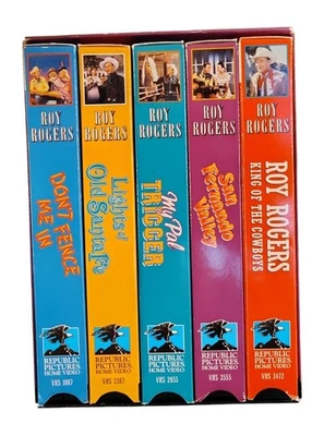 The Roy Rogers Collection VHS Box Set 1992 5 Tapes + Lobby Cards - Image 1 of 4