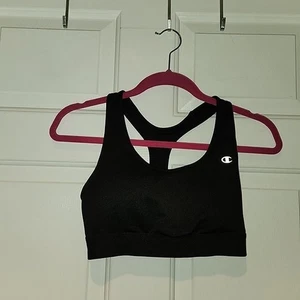 Sujetador deportivo deportivo negro de soporte medio Champion talla M para mujer - Imagen 1 de 4