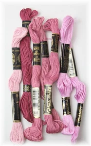 DMC Cotton Embroidery Thread Mixed Lot of 7 Assorted # 3600 Colours Only - Picture 1 of 1