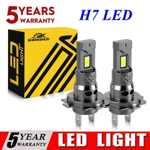 Par de bombillas LED súper brillantes H7 18000LM kit haz alto bajo 6500K blanco - Imagen 1 de 11