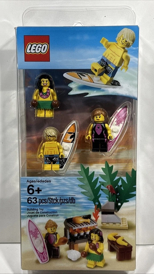 Lego MINIFIGURA JUEGO PLAYA 850449 Hula Dancer Serie 3 Surfer Foto 1 de 4