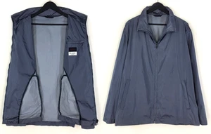 Mens VTG Brioni Windbreaker Sportswear Ligth Jacket Polyester Grey Jacket Size L - Picture 1 of 21