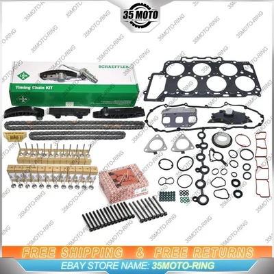 Intake+Exhaust Valve&Timing Chain Kit for VW Touareg 06-10 AUDI Q7 3.6L VR6 BHK - Image 1 of 4