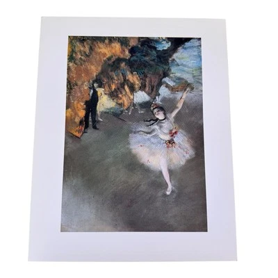Edgar Degas Bailarina en Escenario Impresión Ballet Obra de Arte Pintura 9.5"x11.75" Foto 1 de 4