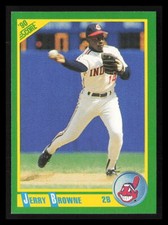 Jerry Browne 1990 Score #52  Cleveland Indians