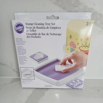 Wilton cake Stamp Cleaning Tray Set - New - cake making tool S - Image 1 of 4