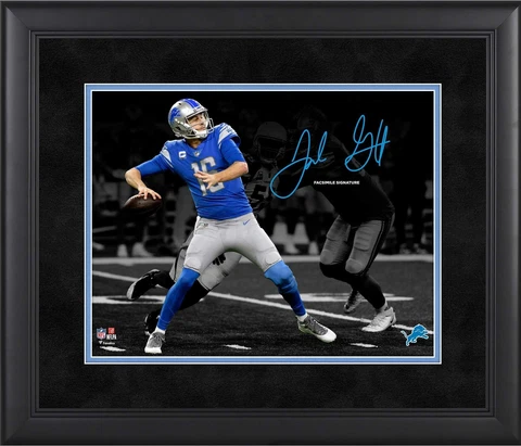 Jared Goff Detroit Lions Framed 11" x 14" Spotlight Photograph Cover