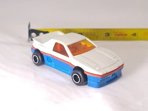 Vintage Majorette #206 White Pontiac Fiero 1/55 Diecast/Plastic France IMSA WIDE - Picture 1 of 11