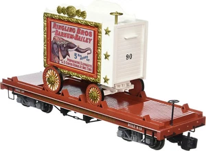 Bachmann 92713 Flat Car with Tableau Wagon - Performing Elephants #107, G Scale - Picture 1 of 4