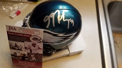 GOLDEN TATE signed EAGLES mini helmet JSA COA - Image 1 of 2