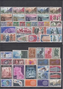 ANDORRA: 1961/1971 - BRIEFMARKEN + PA NR. 153A/204 NEU * GUMMI KLEINES SCHARNIER - Bild 1 von 2