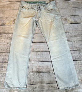 Diesel Jeans Mens W38 L34 Light Blue Denim Larkee Slim Straight 0882B Made Italy - Picture 1 of 20