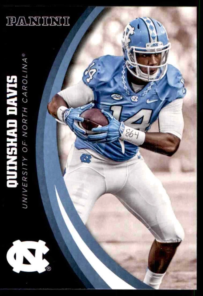 2016 Panini North Carolina Quinshad Davis #14 - Image 1 of 2