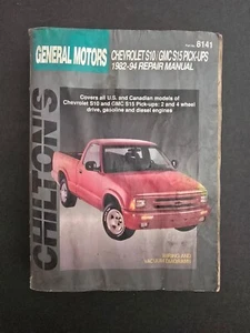 Chilton's General Motors Chevy S10 / GMC S15 Pickups 1982-94 Repair Manual #8141 - Picture 1 of 7