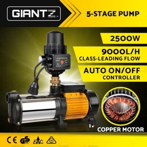 Giantz Garden Water Pump High Pressure 2500W Multi Stage Tank Irrigation Black - Picture 1 of 8