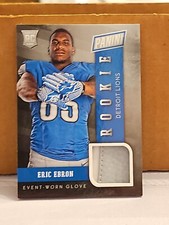 2014 National Panini ERIC EBRON #14 LIONS RC Rookie Event Worn Glove NR MINT HTF