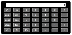 The script of a scientific calculator in JavaScript - Zdjęcie 1 z 1