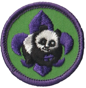 Älteres Weltnaturschutz Emblem Aufnäher lila BDR (AR2900) - Bild 1 von 1