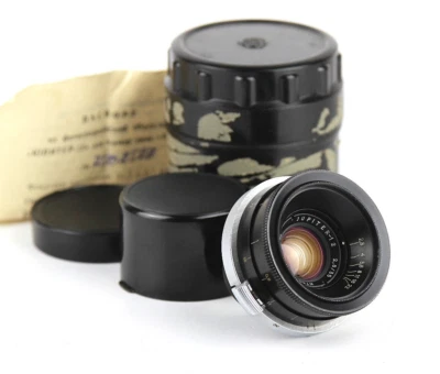 JUPITER - 12 Soviet  lens  35 mm f/2.8 Copy Biogon Mount CONTAX RF - Image 1 of 4