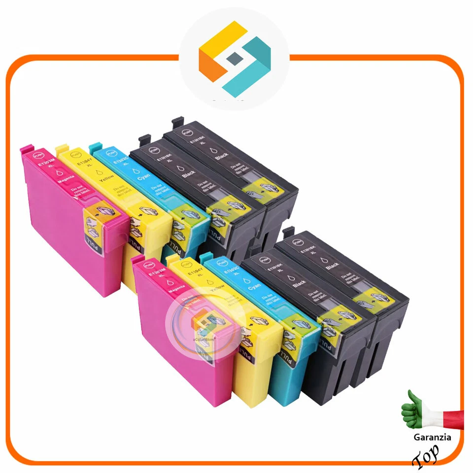 ACOLORI KIT 10 CARTUCCE COMPATIBILI PER STYLUS SX 525 WD SX 535 WD SX 620 FW