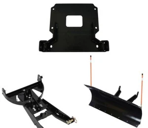 Denali Black 72" Pro Blade UTV Snow Plow Kit For Pol Ranger XP 570 2016-2017 - Picture 1 of 4