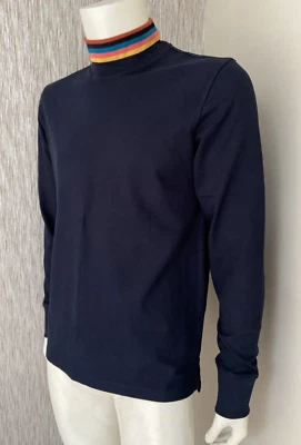 PAUL SMITH ARTIST SUDADERA A RAYAS CUELLO ALTO TALLA S VENTA AL POR MENOR £200 NUEVO CON ETIQUETAS Foto 1 de 4