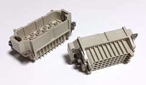 ILME CDM40 40-Pin Crimp Style Male Insert Connector ( Lot of 2 ) - Picture 1 of 3