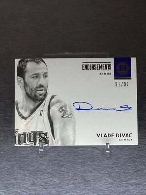 2017-18 Panini Encased Endorsements 91/99 Vlade Divac #E-VDV Auto Kings - Image 1 of 2