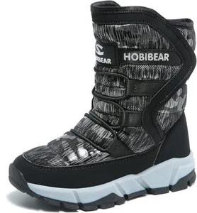 Kids Boys Snow Boots Winter Waterproof Slip Resistant Cold Weather Shoes for kid - Picture 1 of 6