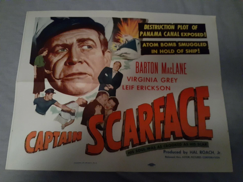 SCARFACE (Barton MacLane) SUA ALMA ERA TÃO TORTA QUANTO SUA CICATRIZ (1953) - Imagem 1 de 4
