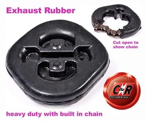 A Pair of Heavy Duty Exhaust Rubbers with Built-in Chain ERSHD - Picture 1 of 1