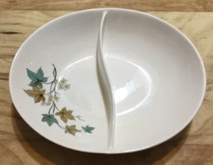 Tazón dividido con patrón de cinta de madera Syracuse China - Imagen 1 de 3