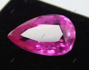 Brillantschliff Natur 7,65 Karat ZERTIFIZIERT Lose Edelstein Rosa Rubin Birnenschliff - Bild 1 von 11
