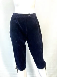 Ladies Vintage 80s Hosemann Bavaria Navy Corduroy Breeks Rambling Hill Walk UK10 - Picture 1 of 9