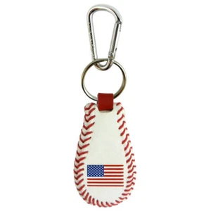 American Flag Keychain Classic Baseball CO - Picture 1 of 1