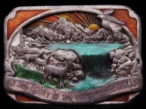 JF19150 1983 **LET THE GLORY OF THE LORD ENDURE FOREVER** RELIGIOUS BELT BUCKLE - Picture 1 of 2
