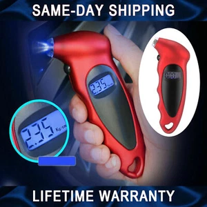 Digital LCD Tyre Tire Air Pressure Gauge Tester Tool for Auto Motorcycle Car UK - Picture 1 of 12