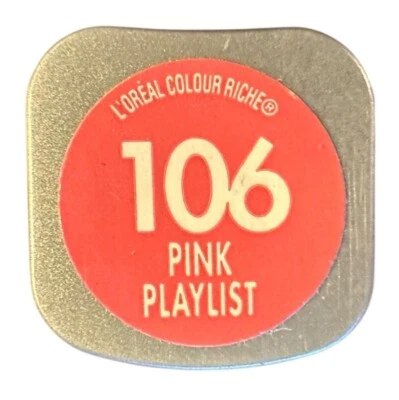 LOreal Colour Riche Lipcolour Lipstick 106 PINK PLAYLIST 0.13 oz Discontinued - Image 1 of 3