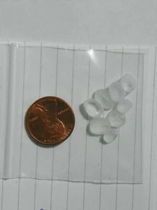 Aquamarine 10.01 Carats 8 Facet Rough Preforms Natural Flaws - Picture 1 of 1