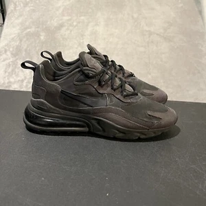 Nike Air Max 270 React Mens 8.5 Black Grey CI3866-003 Athletic Running Sneakers - Picture 1 of 10