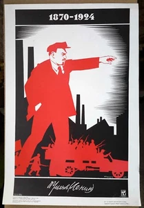1967 Rusia soviética PROPAGANDA LENIN Póster Original Artista A. Strakhov  - Imagen 1 de 4