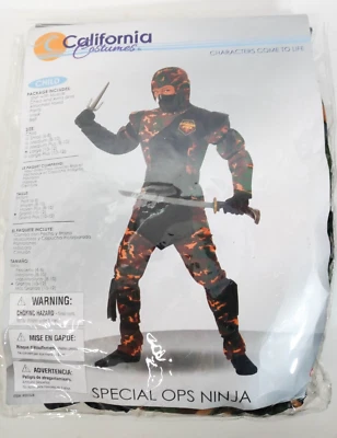 Disfraz de Ninja de Operaciones Especiales para Niño Talla Grande 10/12 - Disfraces de California -NUEVO ABIERTO Foto 1 de 2