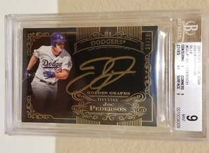 San Francisco Giants Joc Pederson Golden Five Star Autograph Card #20/20 WS Cham - Picture 1 of 5