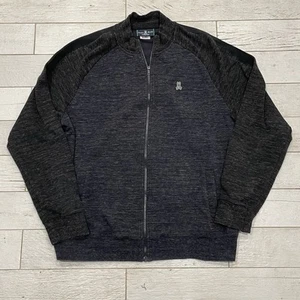 Psycho Bunny Jacket Men's 2XL 8 Gray Bedford Full Zip Track - Picture 1 of 12
