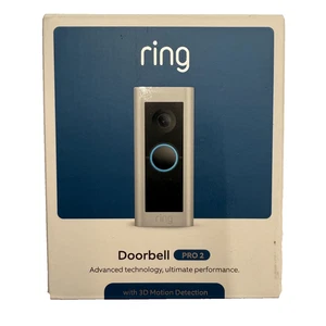 Nuevo Timbre con Cable Ring Pro 2 con Movimiento 3D Níquel Satinado Video Timbre Pro 2 - Imagen 1 de 4